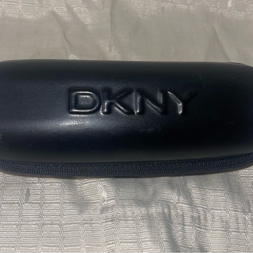 DKNY Black Rectangular Glasses With Eyeglass Case - image 8
